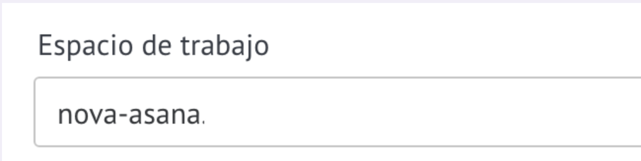 Seleccionar un espacio de trabajo